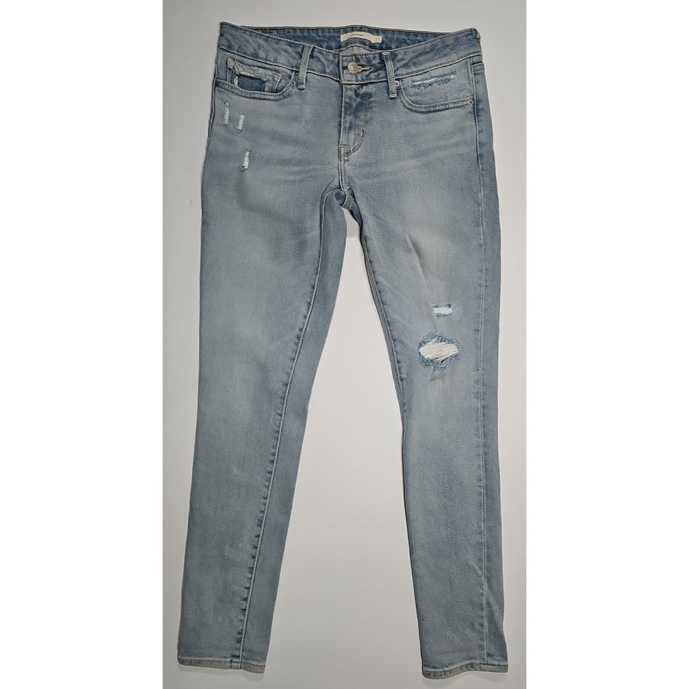 Levi's 711 Skinny Jeans Blue Stretch Denim Women's Size‎ 27 (27W/30L) - S40197
